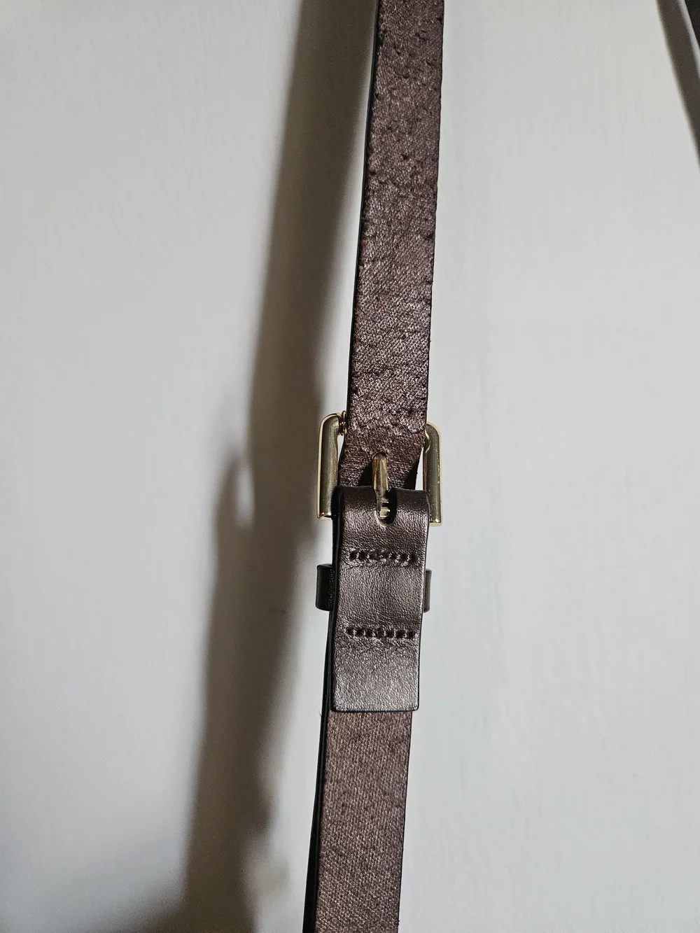Lauren Ralph Lauren Orange Leather Saddle Bag with Gold Hardware - Picture 6 of 6
